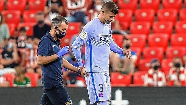 Gerard Piqué se lesionó contra el Bilbao y Barcelona no lo tendrá por tiempo indeterminado.&nbsp;