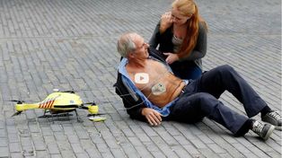 Drones con desfibriladores llegan en menos tiempo que las ambulancias