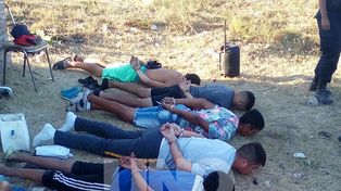 Persiguieron y atraparon a una banda con armas y balas de guerra