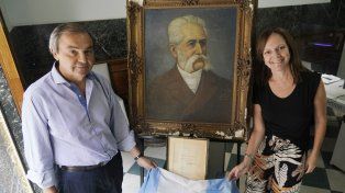 Eduardo Manavella y Flavia Recla, abrieron la muestra aniversario.