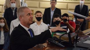 Miguel Rabbia juró como senador por Rosario en reemplazo de Lewandowski