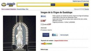 Continúan las bromas: ofertan la imágen de la Virgen de Colón en un sitio de internet