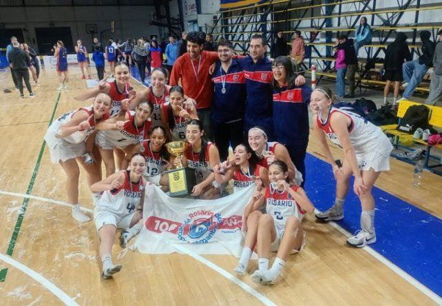 Rosario celebró un nuevo título que reafirma el crecimiento y la potencia de su básquet femenino formativo.