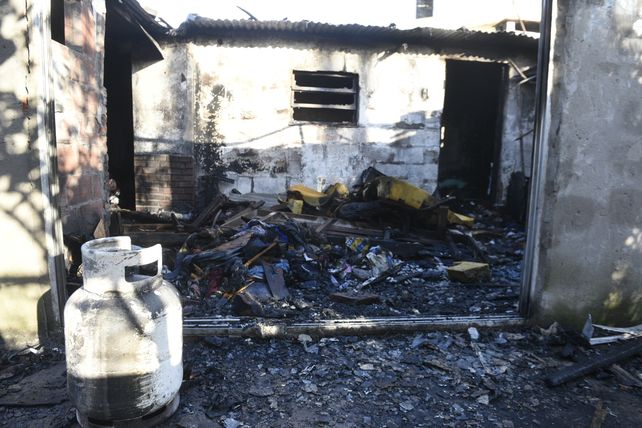 Las huellas del incendio y la explosión
