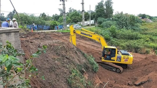 Puente Santa Fe-Santo Tomé. Las obras avanzan sin contratiempo.&nbsp;