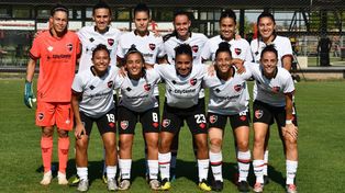 Las once de Newells que salieron a la cancha para enfrentar a Huracán.