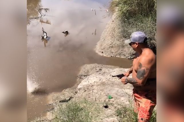 A los tiros. El Chino Maidana se filmó disparando en Margarita
