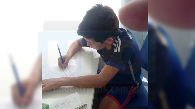 Rodrigo El Colo Bacidalupe a los 10 años firmó un contrato con Boca Juniors