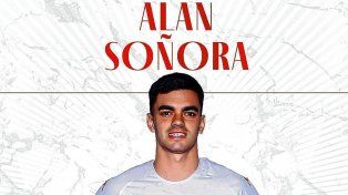 Alan Soñora fue presentado como jugador de Huracán