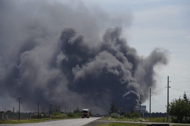 El incendio se podía apreciar a varios kilómetros de distancia.&nbsp;