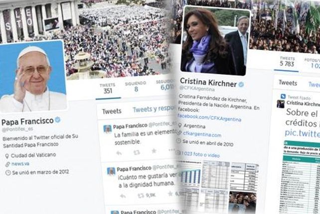 El papa, el más influyente; y Cristina, líder latinoamericana con más seguidores