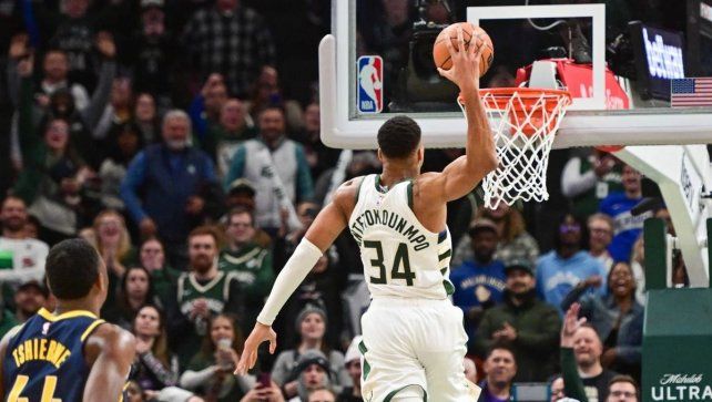 Antetokounmpo llevó a los Bucks a la cima del Este en la NBA