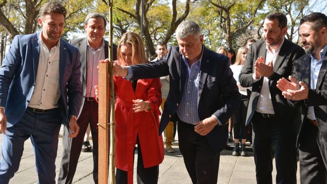 Plantar un árbol como símbolo de convivencia