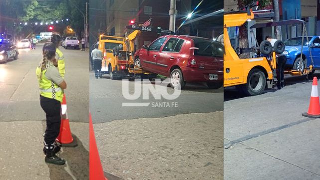Freno al descontrol en el norte de la ciudad. Intenso operativo de control vehicular en barrio Las Flores.