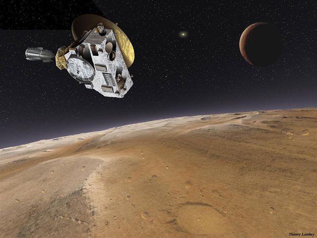 La imagen más reciente transmitida por New Horizons muestra grandes manchas oscuras.