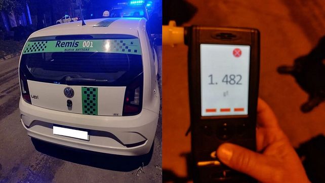Paraná: remisero manejaba con 1