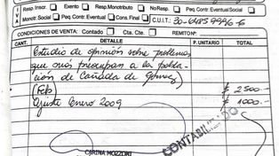 Facturas de la madre del libertario twittero