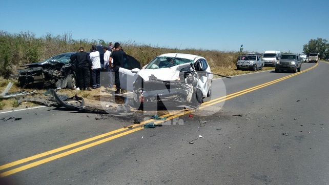 Violento choque frontal con un saldo de tres heridos en Santa Rosa de Calchines