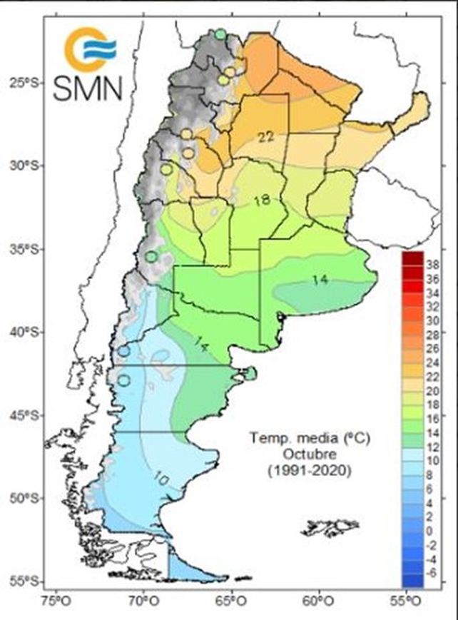 Clima y agro. Octubre llega con ascenso importante de temperaturas en la zona núcleo