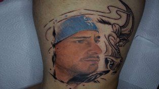 Fernando Zampedri tuvo su homenaje mediante un tatuaje.