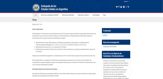 Trump endureció los requisitos que los argentinos saquen la visa para Estados Unidos