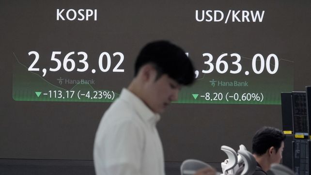 Caídas de las bolsas asiáticas y europeas (AP)