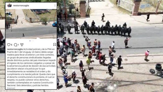 Néstor Roncaglia defendió el operativo en el puerto de Concepción del Uruguay y confirmó seis detenciones