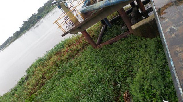 Toma Hernández en la zona del Puerto de la ciudad de Santa Fe: puede haber baja presión de agua en la ciudad