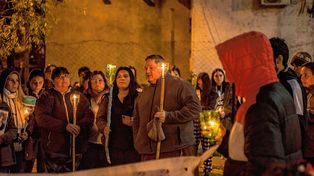 Procesión por la desaparición de Juan José Páez