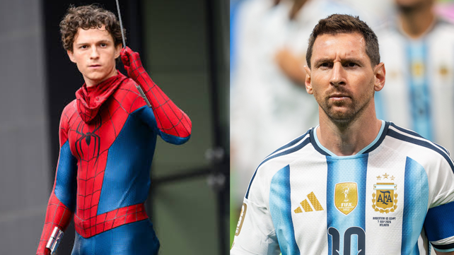 Tom Holland expresó su admiración por Lionel Messi
