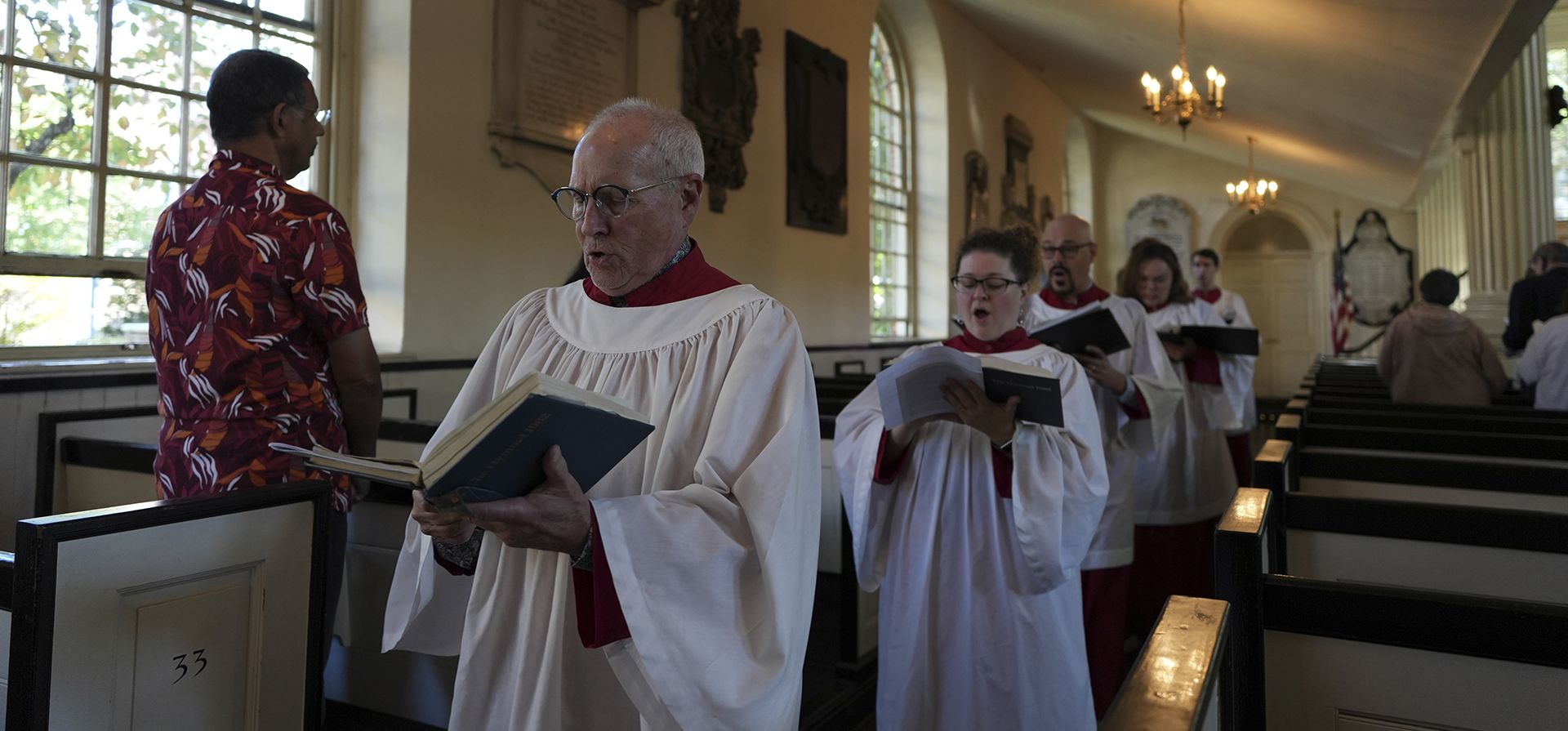 Servicio religioso en la Christ Church de Filadelfia. (AP foto/Luis Andres Henao) Servicio religioso en la Christ Church de Filadelfia. (AP foto/Luis Andres Henao)