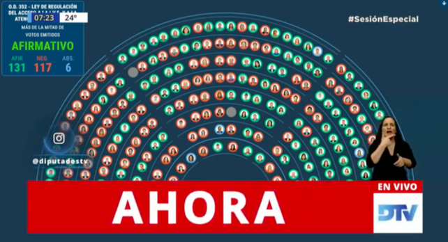 Diputados le dio media sación al ILE con 131 votos a favor