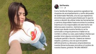La familia de Daiana Mendieta, víctima de femicidio en Gobernador Mansilla, pidieron respeto y que la política no utilice el caso&nbsp;