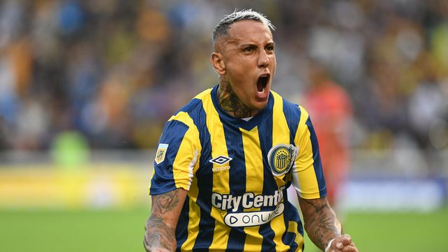 Repetir. Candia marcó su primer tanto con la camiseta canalla ante Argentinos. Será titular en Victoria.