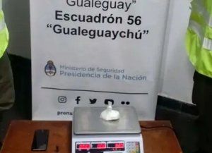 Ruta 12: un hombre llevaba cocaína en un bolsillo y lo descubrieron en un control