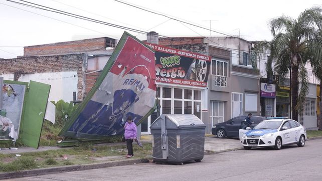 La tormenta se sintió fuerte en la madrugada de este lunes, en Paraná