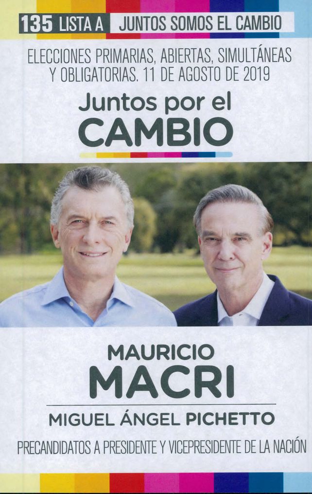 Cuáles son las diez fórmulas presidenciales que se presentan en las Paso