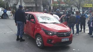 Atravesó un piquete