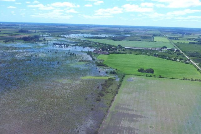 Sobrevuelan la zona norte de la provincia afectada por las recientes precipitaciones