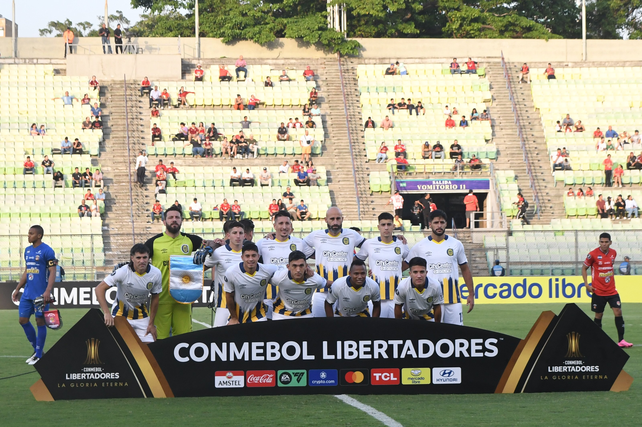 El equipo de Central que está jugando en Venezuela.