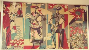Los músicos, uno de los murales perdidos de Julio Vanzo .