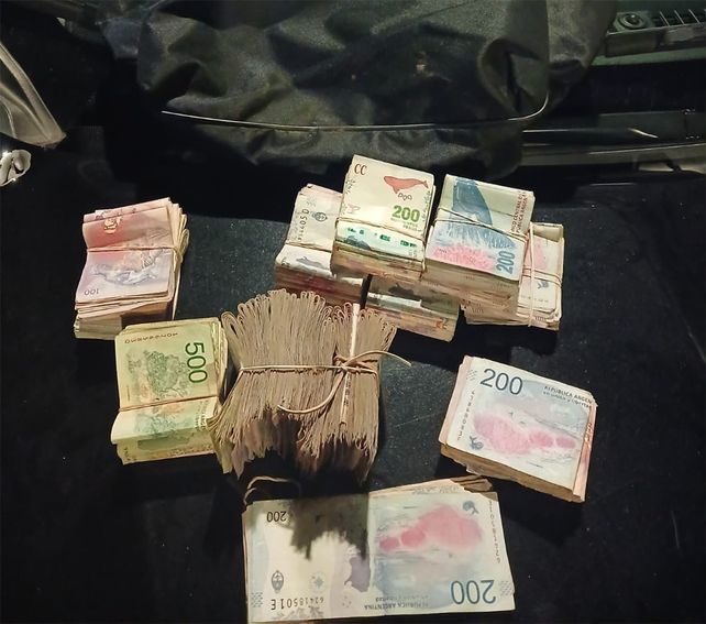 El dinero que tenían en una mochila