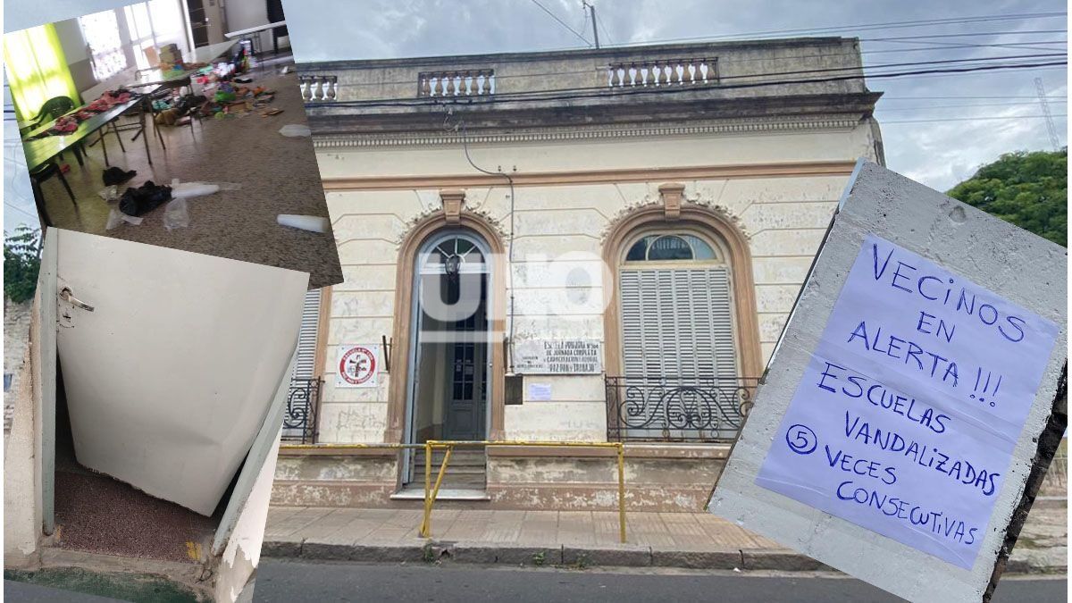 De no creer: robaron cinco noches seguidas en una escuela de barrio Sur ...