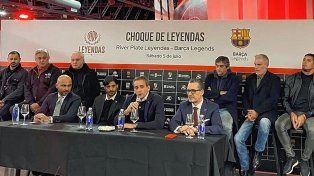 Se presentó el choque de Leyendas entre River y Barcelona