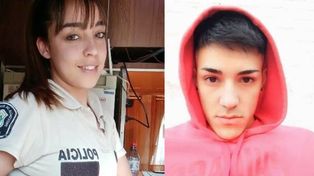 Belén San Roman y Tobías Villarruel, quien viralizò las imágenes íntimas de la mujer policía