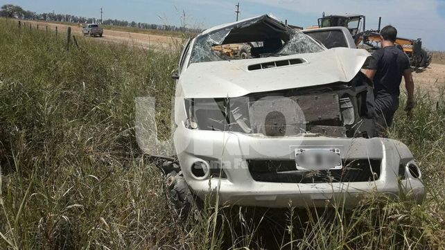 Murió el conductor de una camioneta que volcó en la ruta provincial Nº 61