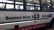 Los subsidios. Desde UTA se acompañó el ploteo con la discriminación que vive el interior. Foto: Radio La Voz. Los subsidios. Desde UTA se acompañó el ploteo con la discriminación que vive el interior. Foto: Radio La Voz.