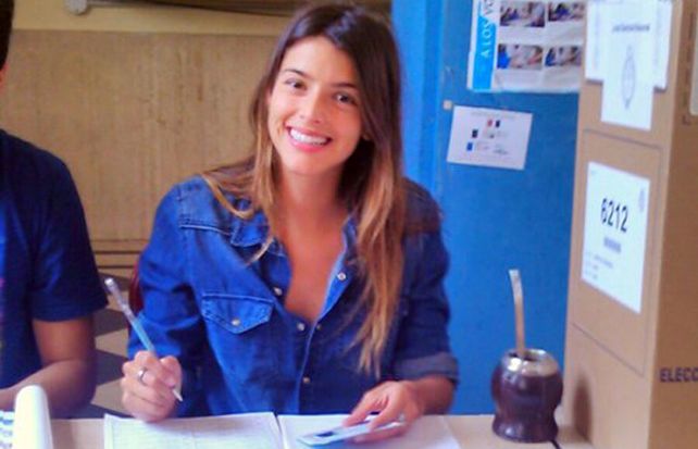 Calu estuvo en la mesa 6212 de una escuela del barrio porteño de Colegiales.