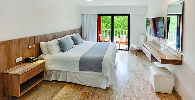 Habitación de categoría Superior para aprovechar una estadía cómoda en el Caribe.