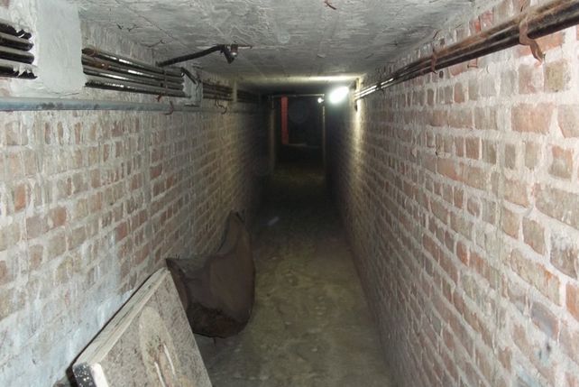 Túnel central ubicado debajo de la Sala Garay.